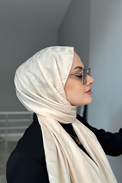 Byedauzunlar Şal jacquard mătăsos cu model caramel