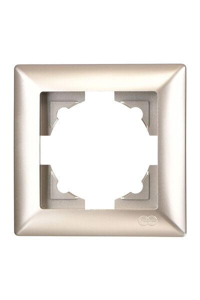 Günsan Elektrik Günsan Visage Metalik Bej Tekli Çerçeve