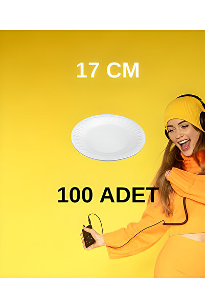 erze Yaş Pasta 17 Cm Köpük Tabak 100 Adet Kek Kurabiye Çerez Parti Yaş Pasta