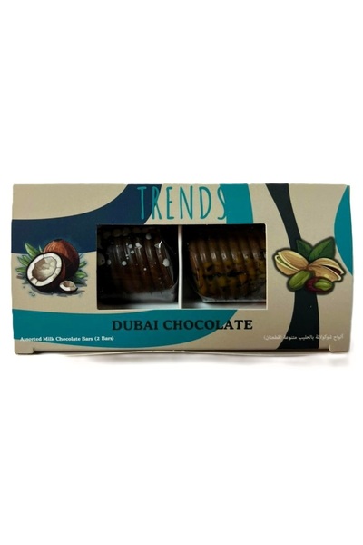 Trends Dubai Chocolate كنافة بالفستق و كنافة جوز الهند - 80 جرام (2 × 40 جرام)