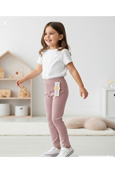 Butik Kız Çocuk Basic Penye Tayt Mor