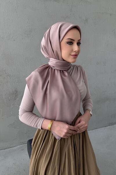 Byedauzunlar Eșarfă din mătase nisip Arla de nurcă