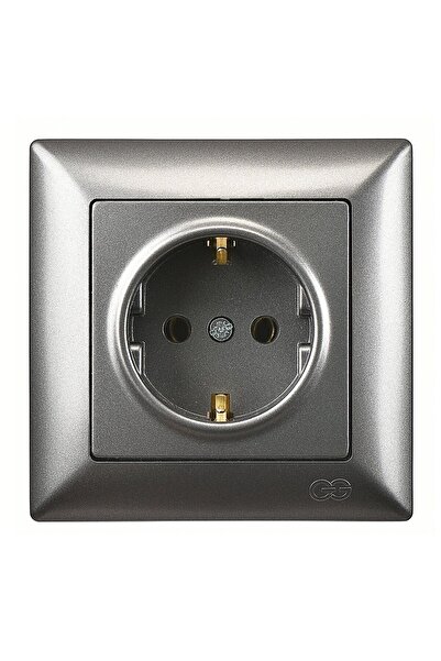 Günsan Visage Füme Topraklı Priz