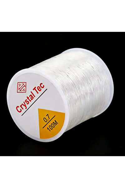 Choice سلك سمك شفاف دائري 0.7 مم، لفة واحدة، سلك مطاطي شفاف، خط كريستالي، خرز...