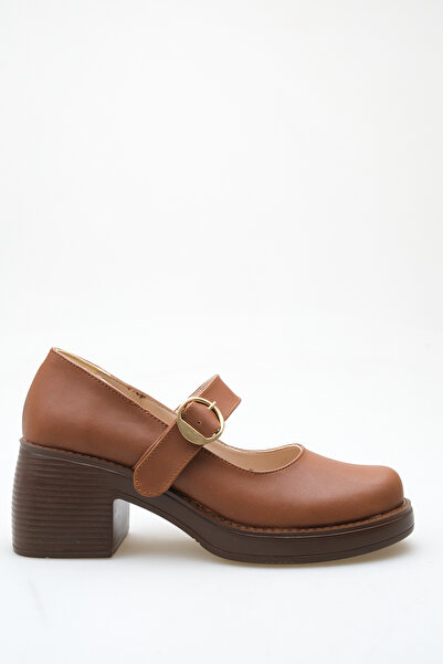 Redoxy Pantofi de damă cu design special, cu toc cu platformă, cu cataramă, c...