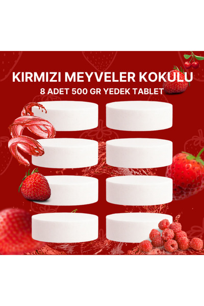 Saban 4 Adet 2x500 gr Nem Alıcı Rutubet Ve Küf Önleyici Yedek Tablet Kırmızı ...