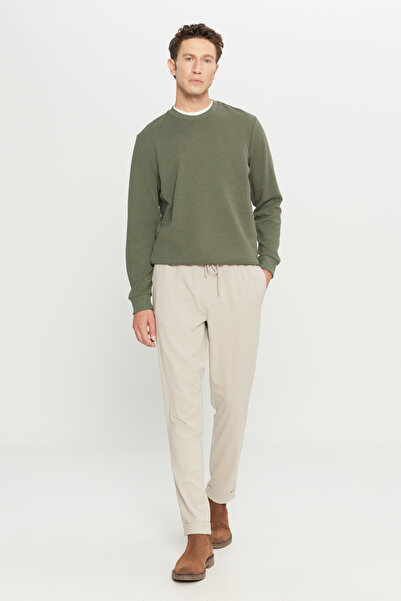 AC&Co / Altınyıldız Classics Erkek Bej Diz İzi Yapmayan Beli Bağlamalı Yan Ce...