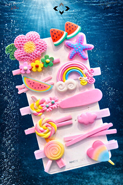 LİGROUND Σετ κλιπ μαλλιών από σιλικόνη για κορίτσια, 14 τεμάχια, πολύχρωμα κα...