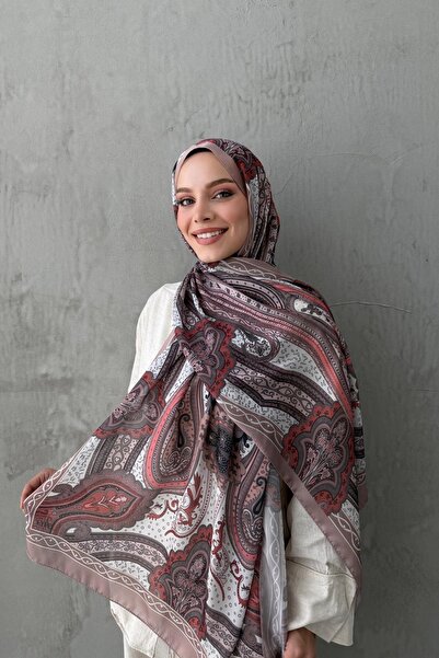 Byedauzunlar Şal de mătase indiană autentică Cold Mink Mahra