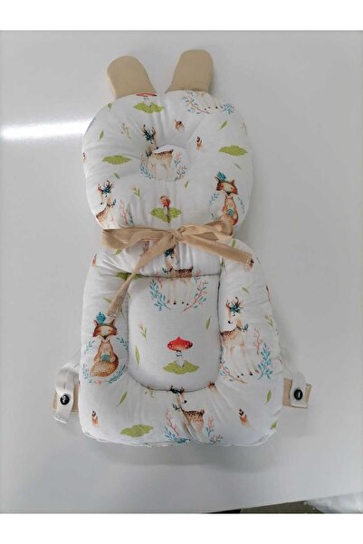 Wenaris %100 Pamuk Kumaştan Bebek Kafa Ve Boyun Koruma Yastığı 33x19cm