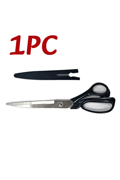 Choice مقص خياطة احترافي أسود، قطعة واحدة أو نصف قطعة، لقص الأقمشة والجلود، م...