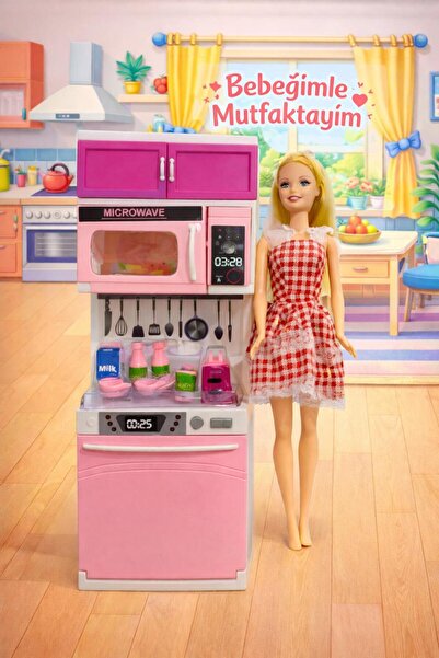 oydaş oyuncak Oyuncak Mutfak Setim ,Bulaşık Makinası Bebek Hediyeli, Kız Çocu...