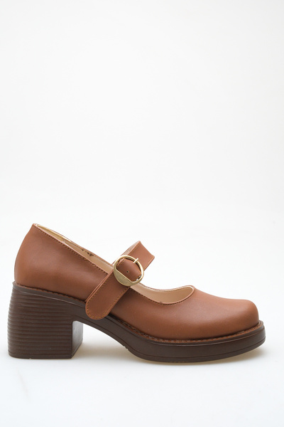 Shoesers Pantofi de damă cu design special, cu toc cu platformă, cu cataramă,...