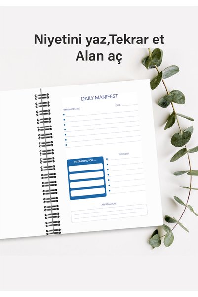 BULUT DİJİTAL Manifestation Notebook & Manifestation Diary & 15Cmx21Cm & 80 Sheets (160 Pages)