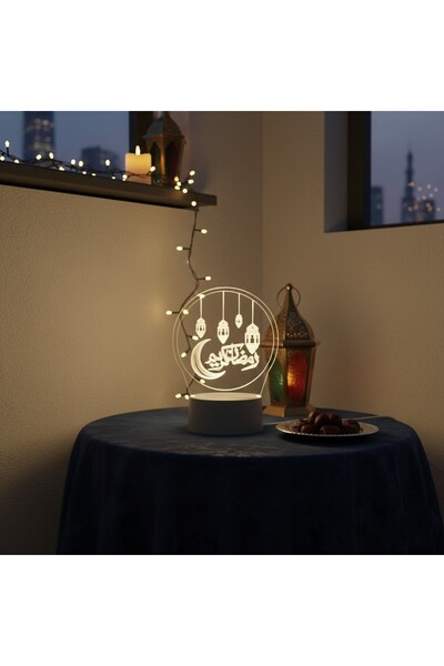 Generic زينة رمضانية، شريط إضاءة LED متعدد الألوان بطول 50 متر، سلك نحاسي، زي...