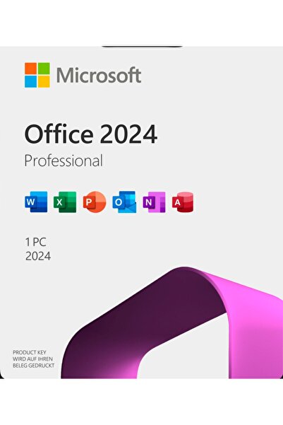 MICROSOFT Office 2024 Pro Plus - (Word Excel PowerPoint Outlook) - Ömür Boyu ...