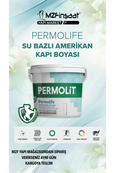 Permolit Permolife Su Bazlı Amerikan Kapı Boyası 2.5lt