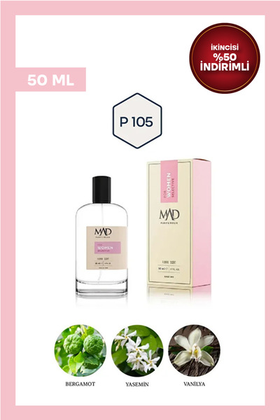 Mad Parfüm Mad P105 Selective 50 ml Kadın Parfüm | Çiçeksi & Misk Notalar