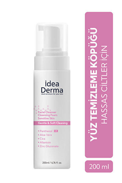 İdea Derma İdea Derma Hassas Cilt Yüz Temizleme Köpüğü 200 ml