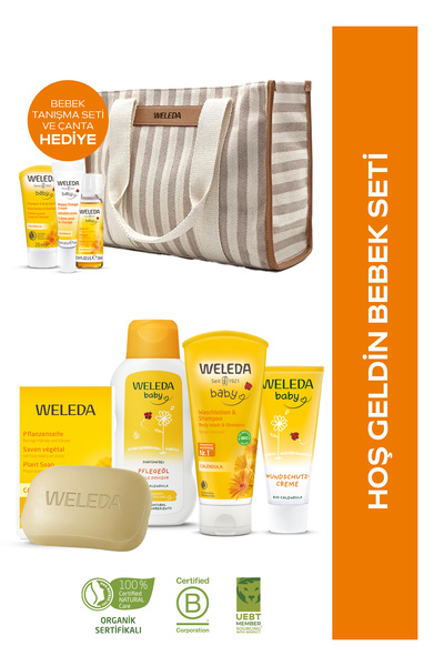 Weleda Çanta ve Bebek Tanışma Seti Hediyeli - Hoş Geldin Bebek Seti