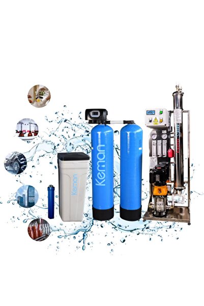 KEMAN Industrial reverse osmosis station 250l/h + Duplex water softener 35l