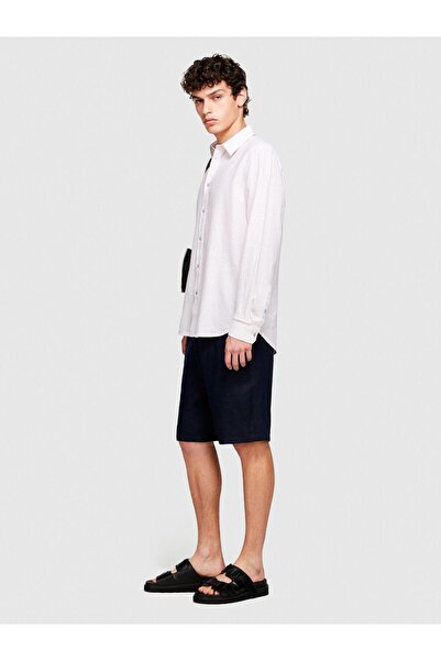 Sisley Keten Pamuk Karışımlı Slim Fit Gömlek Erkek Mix Gömlek - 324P59A2SQ03G