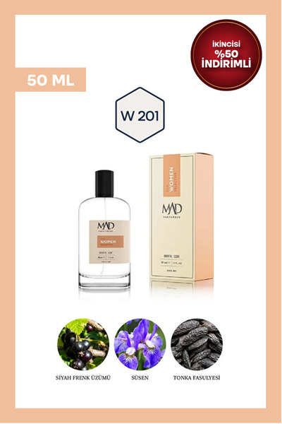 Mad Parfüm Mad W201 Selective 50 ml Kadın Parfüm | Oryantal & Çiçeksi Notalar