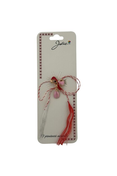 Flippy Martisor Spring Brooch, Metal Material, Cardboard and Opp Packaging, B...