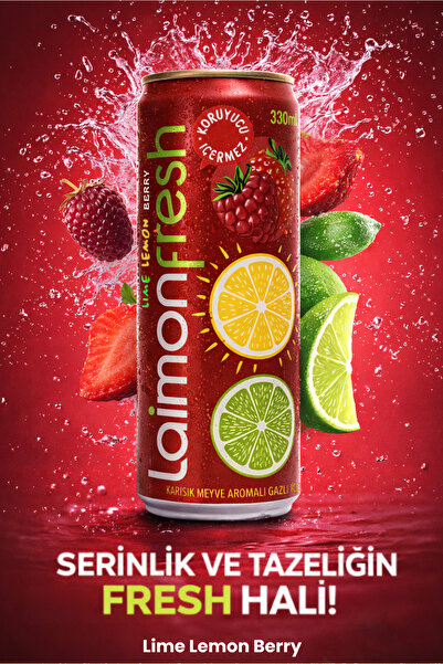 Laimon Fresh LaimonFresh Lime Limon Berries 330 ML x 24