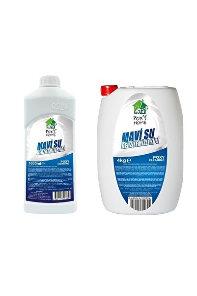 Poxy Mavi Su Derz Temizleyici 4 Lt + 1 Lt Seramik Fayans Temizleyici