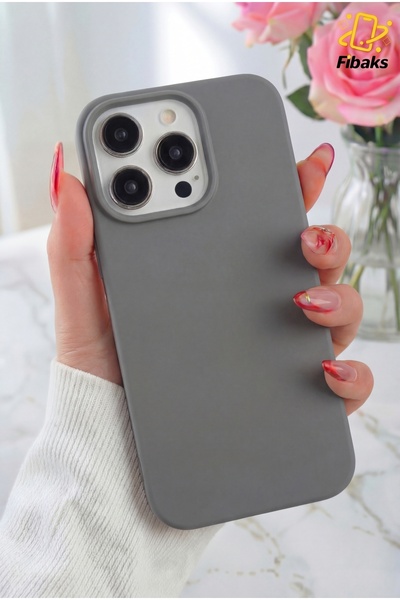 Fibaks حافظة متوافقة مع هاتف Apple Iphone 14 Pro مع غطاء سيليكون ناعم ملون قا...