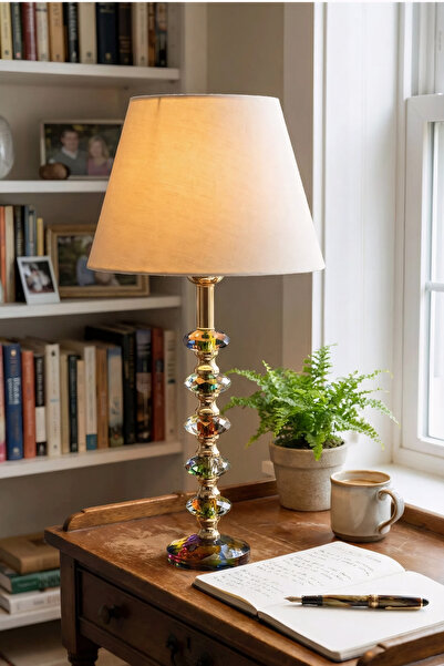 Genel Markalar Gökkuşağı Kristal Abajur