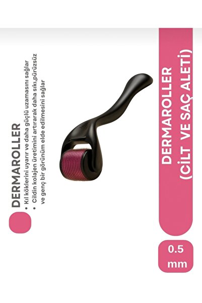 Dermaroller Derma Roller Tarak 540 Titanyum İğneli Sıfır Beş Milim