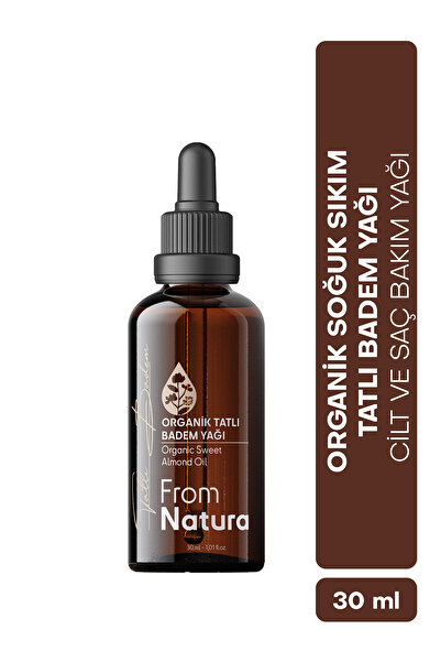 From Natura Organik Soğuk Sıkım Tatlı Badem Yağı 30 ml
