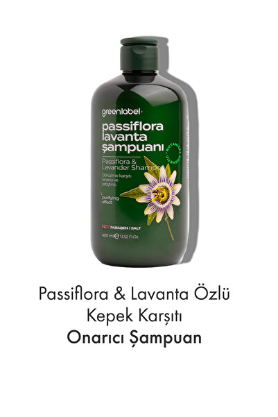 Greenlabel Passiflora Ve Lavanta Özlü Parabensiz Tuzsuz Kepek Karşıtı Bakım V...
