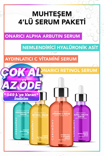 Ceremony Onarıcı Alpha Arbutin + Canlandırıcı C Vitamini + Onarıcı Retinol + ...