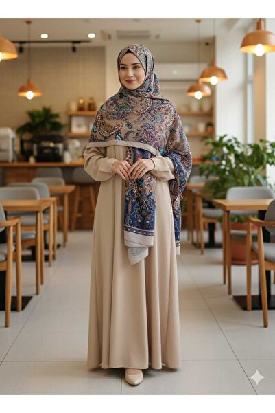 MİSS İPEK شال حجاب ناعم ملون منقوش على شكل قلب، حزام حجاب ناعم مضاد للانزلاق ...