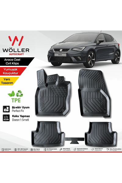 wöller Seat Ibiza Paspas 2017 2025 Arası Uyumlu 3d Havuzlu Paspas