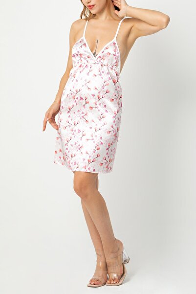 Phevos Νυχτικό με σχέδιο με ανοιχτή πλάτη - 237