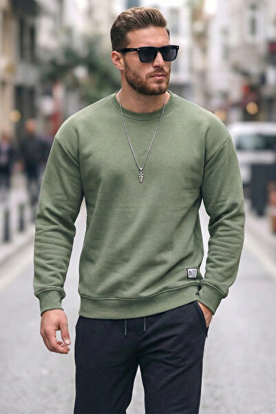 Buratti Regular Fit Bisiklet Yaka Pamuklu İçi Tüylü Yumuşak Şardonlu Sweat Er...