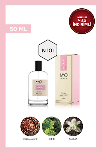Mad Parfüm Mad N101 Selective 50 ml Kadın Parfüm | Çiçeksi & Odunsu Notalar