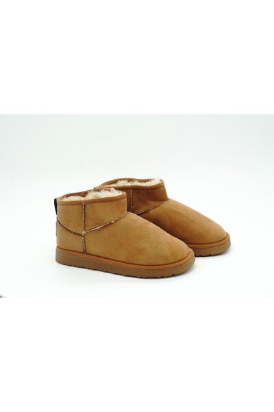 Luvesta Shoes Mini Bot Alçak Tabanlı Taba