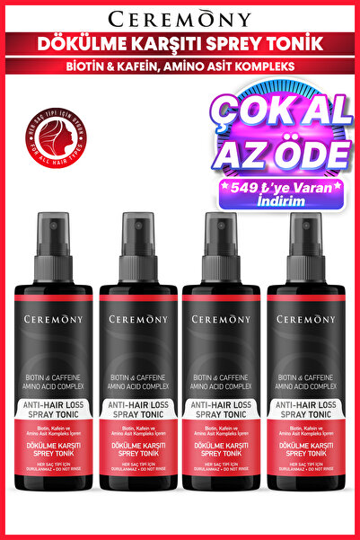 Ceremony Biotin & Kafein & Amino Kompleks İçeren Dökülme Karşıtı Saç Sprey To...