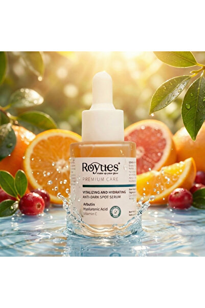 Royues Koyu Leke Karşıtı Arbutin Cilt Serumu, Cilt Tonu Eşitleyici (Arbutin +...