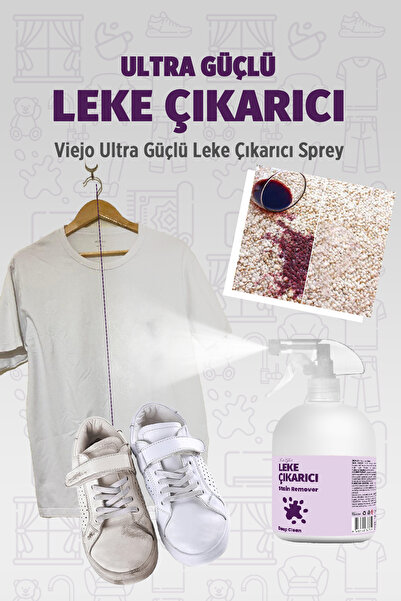 Viejo Çok Amaçlı, Ultra Güçlü Leke Çıkarıcı Sprey 500 ml -