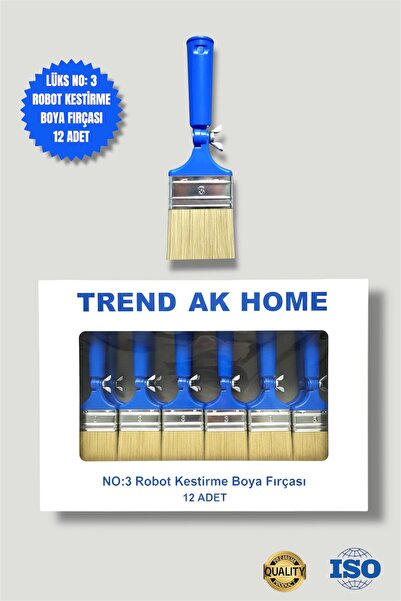 OSKAR FIRÇA Robot Trimming Paint Brush No: 3 (12 Pieces)