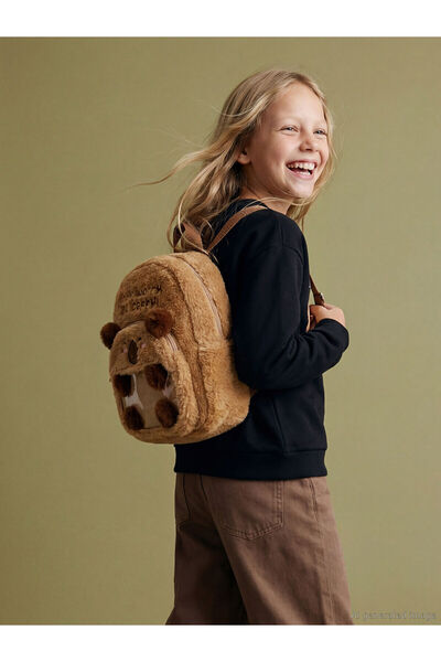 LC Waikiki Accesorii LCW Rucsac de pluș pentru fete cu figurine de animale