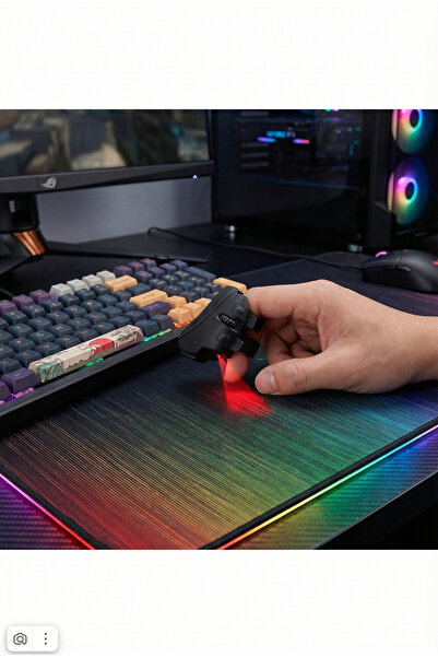 Zilvana Tembel Parmak Mouse Bluetooth Kablosuz 1000 DPI Ergonomik Mini Fare