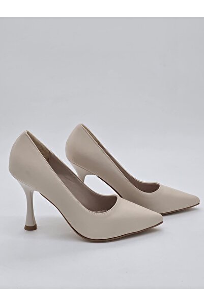 Luvesta Shoes Thin Heeled Stiletto Beige