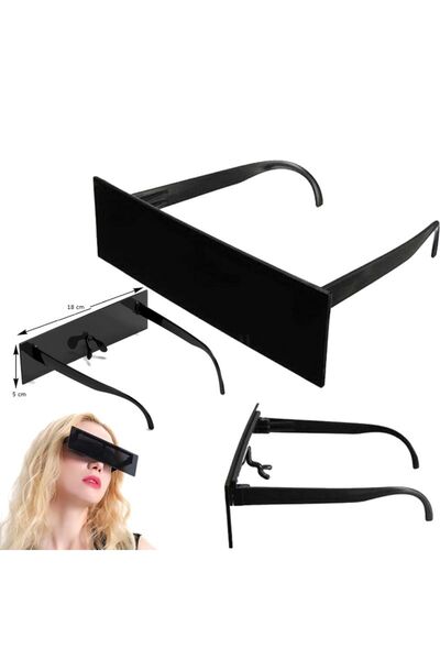 partidolu Siyah Renk Göz Sansür Gözlüğü 1 Adet hallowretro